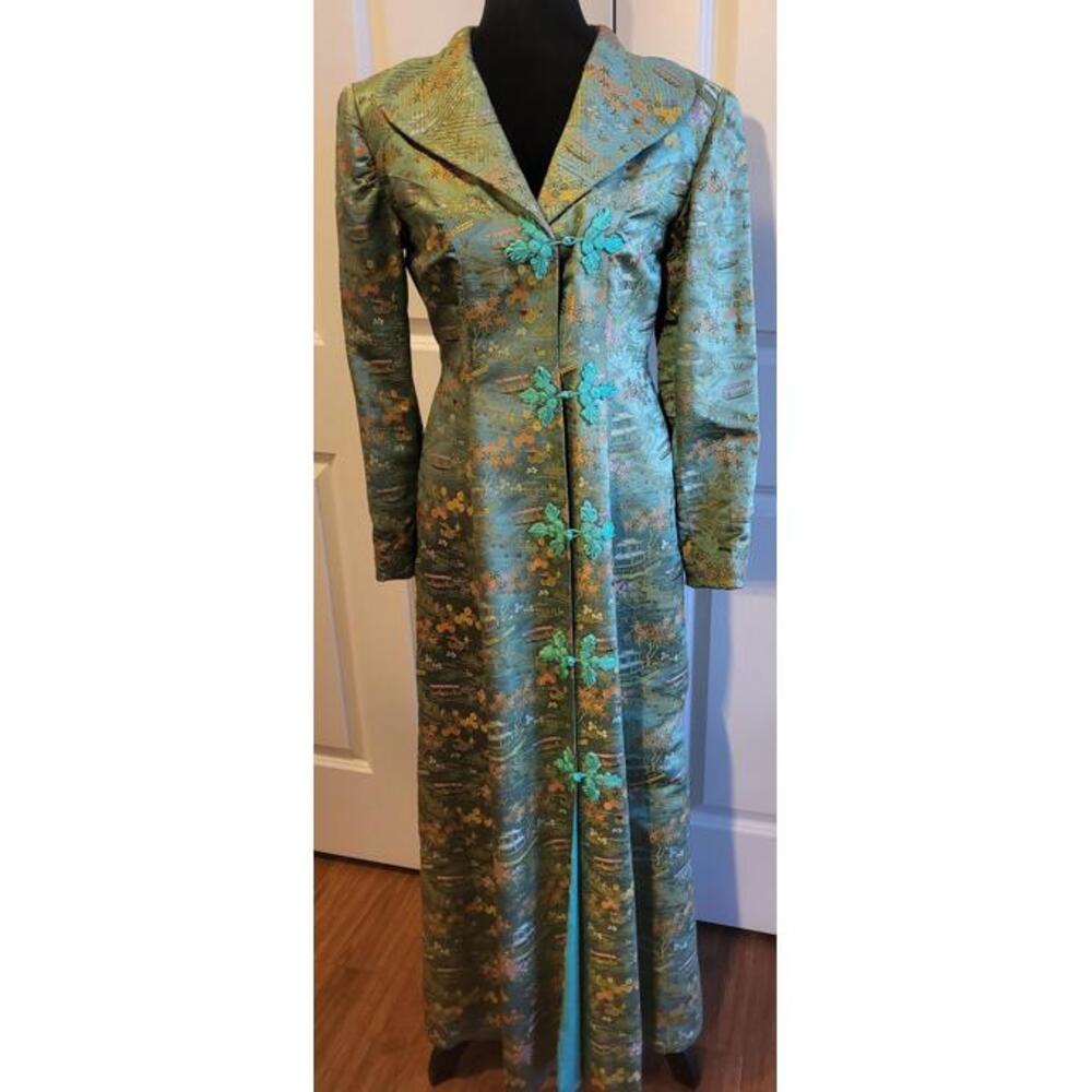 Vintage Kimono Dress Coat Maxi